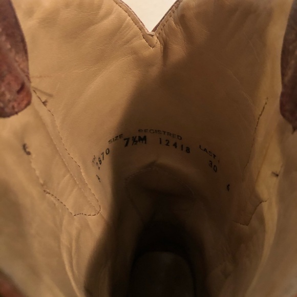 Cognac Laser Overlay Square Toe Boots - Picture 7 of 7